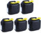 5x 10L Reserve Benzin Diesel Kanister Kunststoff UN-Zulassung Schwarz Gelb