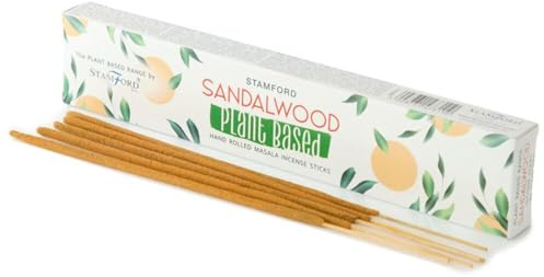 Puckator Stamford Premium Plant Based Masala Incense Sticks - Sandalwood Scented - Spiritual Insensé Sticks - Zen Meditation Gifts - Organic - Insense - Insencesticks - Rituals Fragrance Sticks -15