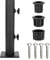 maxant Heavy Duty Steel Square Parasol Stand Base, Patio Umbrella Holder, Umbrella Mount Clamp, Universal on Deck or Patio Umbrella Holder Stand, Decks,patios,Picnic Tables,Docks,Pontoons (2), black