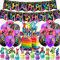 Trampolin Party Dekorationen - Geburtstag Banner, Cake Topper, Cupcake Toppers, Luftballons für Jump Geburtstagsfeier