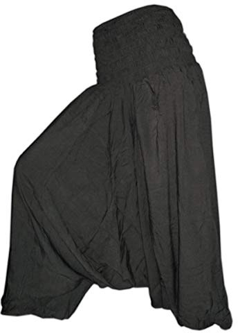 PANASIAM Aladinhose einfarbig Dunkel Grau M