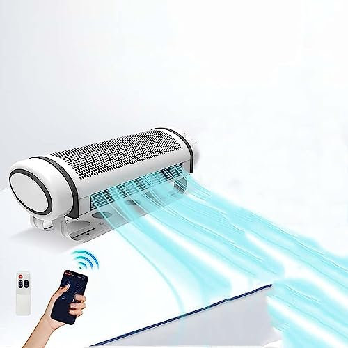 Gvqng Ventilador De CirculacióN De Aire, Ventilador De Pared De RefrigeracióN, Ventilador De Pared Oscilante, Ventilador De Piso, Control Remoto Y Control Bluetooth, 4 Velocidades,Blanco,70cm