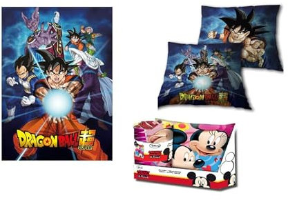 empireposter Geschenkset - Dragon Ball - Kuscheldecke und Kissen - Größe 100x140 cm / 35x35 cm