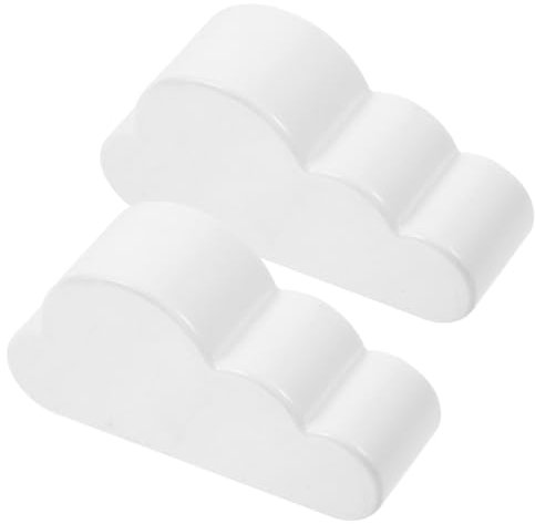 IMIKEYA 2st Schlüsselabsorption Wolke Magnetischer Schlüsselhalter Cloud Magnetischer Schlüsselhalter Magnetischer Schlüssel-organizer Süßer Veranstalter Weiß Die Wolken Büro Plastik