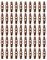 50 Stück Gestrickte Bastelknöpfe, Nähen Von Holzknöpfen, Gestrickte Hornknöpfe Für Hemden, Dekorative Knöpfe Für Kleidung, Ovale Strickknöpfe, 2-Loch-Mantelknöpfe (Braun)