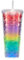 VEIYI Trinkbecher 710ml Doppelwandiger Becher Wasserbecher Meerjungfrauen-Waage Kaffeebecher Auslaufsichere Trinkflasche Groß Travel Tumbler mit Strohhalm und Deckel (L)
