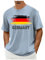T-shirt pour homme « Euro 2024 » - Coupe d'Europe - Article de fan - Maillot pour fans et supporters et Coupe du monde de football - Également comme cadeau pour les fans de maillot de football, Bleu
