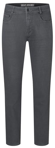 MAC Jeans Herren Jog'n Jeans Printed Sweat, 077F dunkelgrau