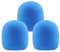 LEFXMOPHY SM58 Pop Filter，Mic Foam Replacement for Shure SM58 SM48 Microphone Windscreen, Sky Blue Noise-cancellation Windsock Cover 3-pack