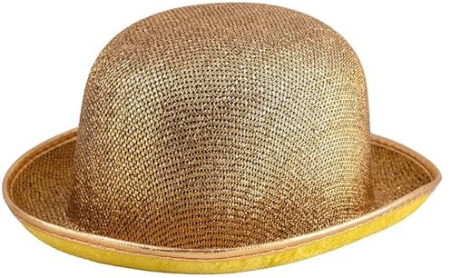CREATIV DISCOUNT NEU Hut Melone, gold, Einheitsgröße