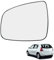 Ruolin Spiegelglas Links, Außenspiegel Glas Ersatz Spiegelglas Beheizbar Links Kompatibel mit Dacia Sandero Duster Logan
