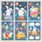 Fensterbilder Ostern Kinder, Fensteraufkleber Ostern Selbstklebend, Fenstersticker Wiederverwendbar mit Ostereier Hasen, Fenster Aufkleber Deko Kinderzimmer (Hase, Weiß)