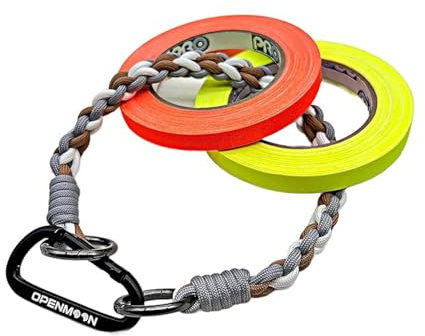 OPENMOON Braided Lanyard with Key Ring for Camera, Photometer, Rangefinder and More (Grey), grey, One size