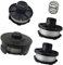 Pizgear Strimmer Spool Line, for Maki-ta 196146-9 195858-1, 1.6mm Trimmer Spool Line, for Maki-ta Akkusense 18V DUR1817 DUR181RF DUR181 Grass Trimmer (6 spools+2 caps) Lawn Mower Spool(BLACK 4 spools+