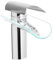 Wasserhahn Bad Aufsatzwaschbecken Waschtischarmatur Wasserfall Waschbecken Armaturen Einloch Wasserhahn Mischbatterie Waschbecken, Modern Messing, Länge des Auslaufs 17.5cm
