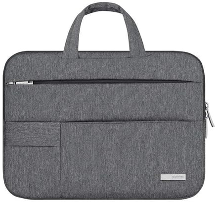 Borsa multifunzione unisex per computer portatile e tablet, valigetta durevole, Grigio scuro, 12 pollici, Central Hardside - Valigia espandibile con ruote girevoli