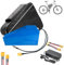SNHMFUH 60V 72V E-Bike Batteria Litio 20Ah - 40Ah Triangolo Batteria per Moto Elettrica con Caricabatterie 3A/5A, Borsa Triangolo,per 1000-3000W DIY/Mountain/Outdoor/Bike Motore,72v,35AH