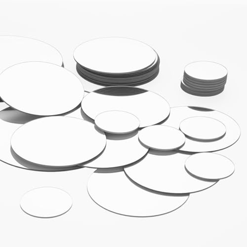 Teaaha 50 Stück Selbstklebend Runderspiegel, Acryl Wandspiegel, DIY Wandspiegel Aufkleber Für Dekoration, 3D Spiegel Wandtattoo Für Wohnzimmer Schlafzimmer