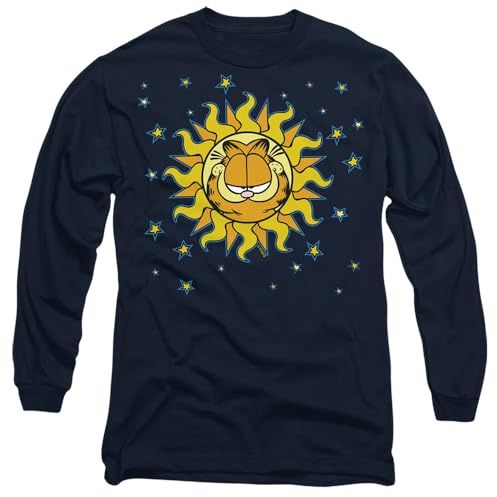 Garfield Celestial Unisex Long Sleeve T Shirt, Navy