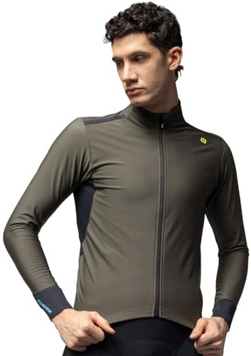 Alé Cycling Men's Klimatik K-Tornado Water Repellent Jacket, Army Green, XXL