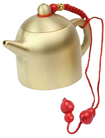 ZJHQQB Messing-Teekannen-Ornament, 80 g, zum Aufhängen, für den Schreibtisch, Messing-Teekanne, Bastel-Teekessel, für Teestube und Heimdekoration