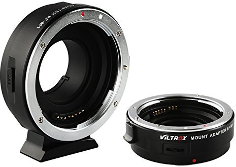 Viltrox EF-M1 Adattatori Lenti Convertitori obiettivo per Canon EF EF EF-S a M4 / 3 Panasonic GH5 GH4 GX7 GF7 GM5 Olympus OM-E E-M5 E-M10