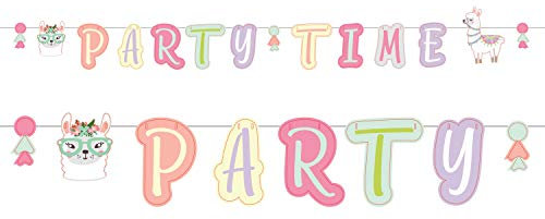 Llama PARTY TIME Banner 2.4m