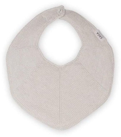 Saga Copenhagen Lätzchen für Babys & Kleinkinder, aus 100% Organische Baumwolle, 19x25cm | Fjola - Ivory
