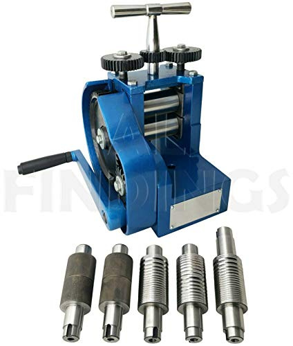 Rolling Mill 3 Flattening Designs Gold Silver Ingots 7 Rollers Jewellery Tool