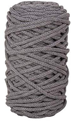 Rayher Braidy Filo Riciclato, intrecciato, 4 mm ø, Tortora, Gomitolo circa 60m (250 g), Filato per Lavori Creativi, Macramè, Pannelli, Progetti Con Corde, 42010558