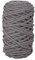 Rayher Braidy Recycling Garn, geflochten, 4 mm ø, steingrau, Knäuel ca. 60 m (250 g), Knüpfgarn, Macrameegarn, 42010558
