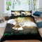 Tbrand Eule Bettwäsche Set 155x220cm Boho Eule Bettbezug Set für Mädchen Boho Exotisch Stil Betten Set Weiß Schick Eule Tier Drucken Atmungsaktive Weich 2St