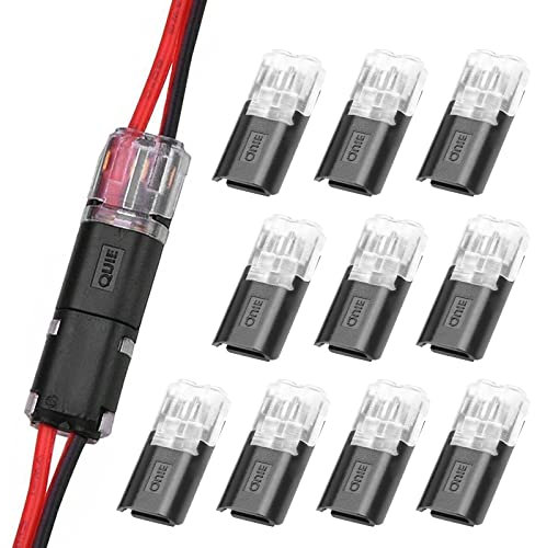 Connettore connettore a spina per auto, collegamento cavo plug-in a 2 pin, connettore di giunzione rapido con filo 18-24AWG, connessione a crimpare cavo (10 pz)