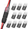 Conector de enchufe para coche, conector de cable de 2 pines, conector de conexión rápida de cable 18-24AWG (10 unidades)