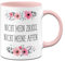 Tassenbrennerei Original - Blümchen-Tasse mit Spruch: Nicht mein Zirkus, nicht meine Affen - Lustige Kaffeetasse als Geschenk für Kollegin im Büro (Rosa)