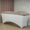Untitled Wave Matratze (Curved Topper) mit Memory Foam 190x70 für Kosmetikliege, Massageliege, mit Bezug aus Velours | für Wimpernverlängerungen, PMU - Hellbraun