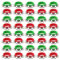 FEPITO 36 Pieces Christmas Band Wrist Bells Bracelets Jingle Bells Musical Ankle Bells Rhythm Instrument Percussion Christmas Party Decoration Favors