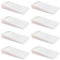 Oksdown 8 pièces Blanc Cale Porte Caoutchouc Souple Antidérapante Bloc Hauteur Réglable Arrêt de Porte Pour Genre Carrelage, Sol,Béton, Ciment,Tapis