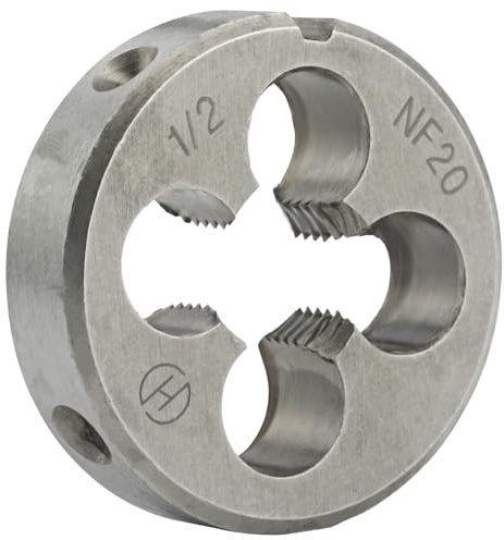 Aceteel 1/2-Zoll-20 UNF Runde Schneideisen Rechtshänder Maschinengewinde-Schneideisen 1/2 x 20 UNF