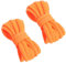 VSUDO 120 cm Cordones Naranja Ovalados para Zapatillas, Cordones Zapatillas Naranja de Baloncesto, Oval Orange Shoe Laces, Cordones de Zapatos Naranja para Hombre o Mujer (1 Par-Naranja-120cm)