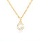 Buchstaben Kette Personalisierte Halskette mit Initial Buchstaben Anhänger Alphabet A-Z Buchstabenkette Damen Gold Kette Namenskette Geschenk für Frauen Weihnachten Geburtstag Valentinstag (G)
