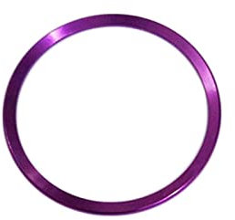 DUYING Yjin Store Auto Lenkradabdeckung Dekoration Ring Aufkleber Blau/Rot/Schwarz/Gold/Lila kompatibel mit Audi A3 A4 B8 B6 A6 A7 A8 C6 Q3 Q5 Q7 A5 C7 TT (Color : Purple Large Circle)