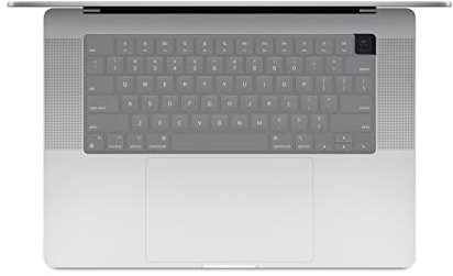 MiNGFi Silikon Tastaturschutz für MacBook Pro/Max 14&16 M1-M4(A3185 A2485 A2780 A2991 A3403 A3186) Air 13,6&15,3 M2-M4(A3113 A3240 A2941 A3114 A3241) US/ANSI Tastaturlayout - Transparent