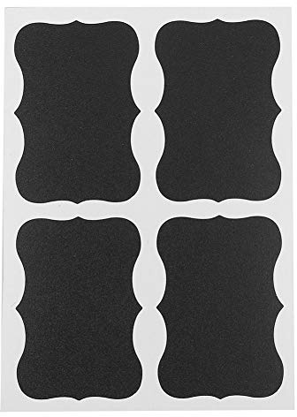 80 Stück PVC-Etiketten,Tafel-Etiketten, Aufkleber, wiederverwendbare Tafel-Aufkleber, für Aufbewahrung, Mülleimer, Gläser, Kanister, Flaschen, Speisekammer, Kunsthandwerk