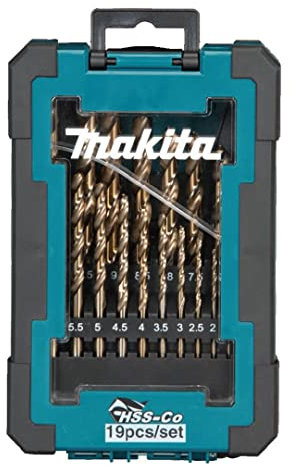 JUEGO BROCAS METAL HSS-CO (19PCS) marca Makita