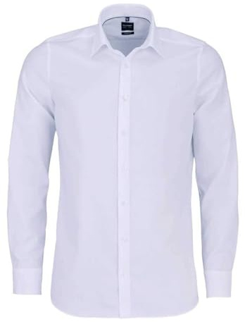 OLYMP Level Five Body fit Hemd extra Langer Arm New Kent Kragen Twill Stretch weiß