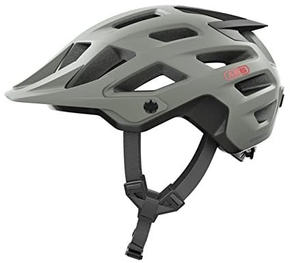 ABUS MTB-Helm Moventor 2.0 - komfortabler Fahrradhelm fürs Gelände - All-Mountain-Helm - für Damen und Herren - Grau, Größe L