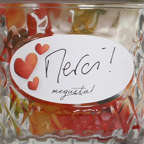megusta!® 140 Sticker zum Beschriften | selbstklebend, 2 Größen | Etiketten für Einmachgläser, Gefrierdosen, Gewürzgläser, Flaschen, Vorratsdosen
