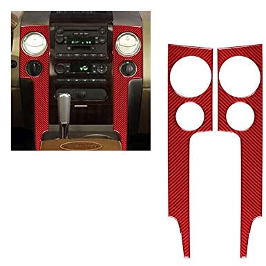 TMDGG 2 x rote Kohlefaser-Aufkleber, kompatibel mit Ford F-150 Fx4