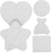 Toddmomy 5 Weiße Leere Puzzles Zum Zeichnen Leere Herz-Bären-Puzzleteile Für Heimwerker- Kunst- Und Handwerksprojekte Partygeschenke